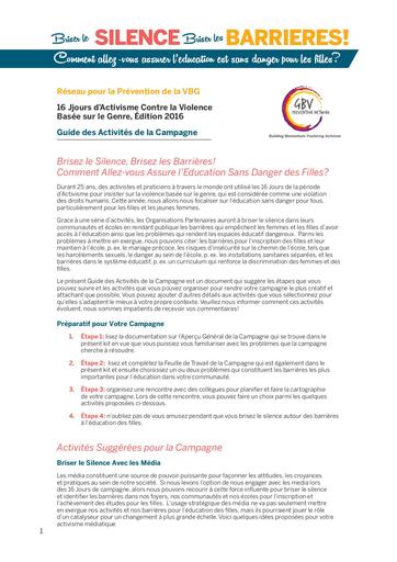 Campaign Activity Guide