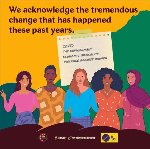 Acknowldege the tremendous change that has happened