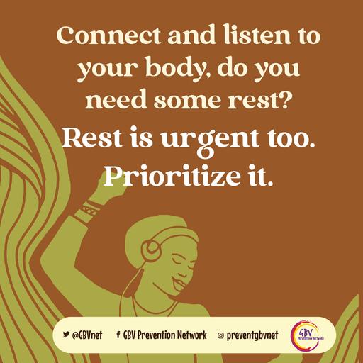 Rest is urgent too