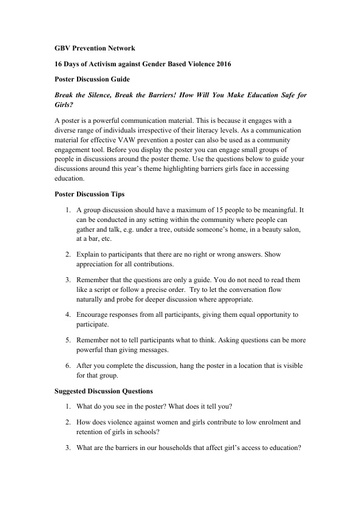 Poster Discussion Guide
