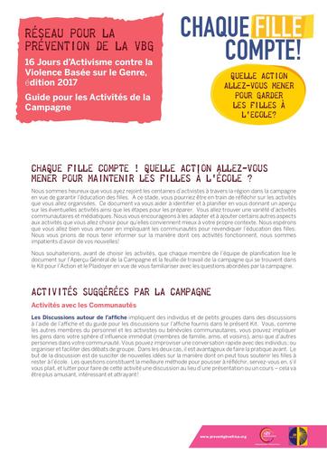 Activities Guide